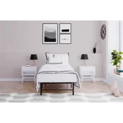 Room & Joy Twin Emmerson Metal Platform Bed & Mattress Foundation Black 11 Room & Joy Twin Emmerson Metal Platform Bed & Mattress Foundation Black -Room & Joy GUEST f8b0b5ab be1c 4ba5 9335 4758cee667e7