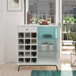 Hannaford Bar Cabinet White - Room & Joy -Room & Joy GUEST f8b6f275 e020 4319 8715 e71f162ac2de