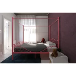 Full Clara Metal Bed Pink - Room & Joy -Room & Joy GUEST f907a82c 9a89 45c0 b176 ec1f9172e189