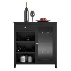 Cardensa Bar Cabinet Black - Room & Joy -Room & Joy GUEST fa17cc3a 484e 460b b632 9b464f8ad22c