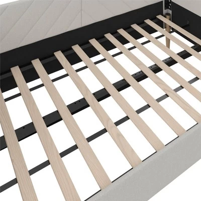 Valerian Upholstered Daybed Gray Linen - Room & Joy 13 Valerian Upholstered Daybed Gray Linen - Room & Joy - Image 11