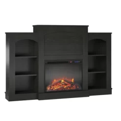 Kindle Cove Fireplace Mantel With Bookshelves - Room & Joy -Room & Joy GUEST fc073597 b8b1 4428 af75 411174922663