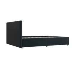 Rosalie Velvet Upholstered Bed W/Storage - Room & Joy -Room & Joy GUEST fc71d25c e436 4092 8257 1f38c7df4fdd