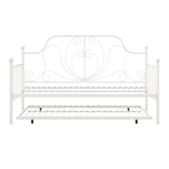 Twin Leila Metal Daybed And Trundle White - Room & Joy -Room & Joy GUEST fe8ca33e a148 4029 96d1 882f2a833e8b