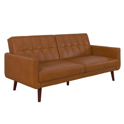 Fiore Modern Futon Faux Leather - Room & Joy 17 Fiore Modern Futon Faux Leather - Room & Joy - Image 15