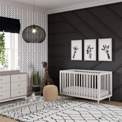 Room & Joy Jonas 3 In 1 Crib - Gray With Metal Legs 3 Room & Joy Jonas 3 In 1 Crib - Gray With Metal Legs - Image 2