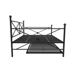 Twin Laura Classic Metal Daybed With Trundle - Room & Joy -Room & Joy GUEST ff122f7c 2935 4c9f b308 117308ba0775